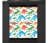 Dinosaur Dishwasher Magnetic Cover Kitchen Decor Cartoon Dinosaur Front Dishwasher Refrigerator Magnetic Cover Sticker Appliance Decorative Cover 23 x 26 Inches