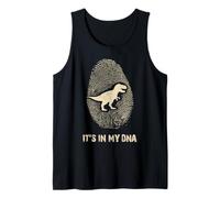 Dinosaur DNA Fingerprint It's in My DNA Funny Fossil Tank Top