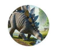 Dinosaur Drinking Stegosaurus Extinct Animals Metal Tin Sign