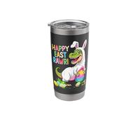 Dinosaur Easter Egg Hunt Bunny T-Rex Dino Happy Easter Day Stainless Steel Insulated Tumbler