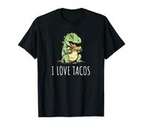 Dinosaur Eating Tacos - I Love Tacos T-Shirt
