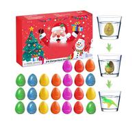 Dinosaur Egg Countdown Calendar - 24 Day Advent, Gift Set Holiday Stocking Stuffer Surprise Toy for Children Boys, Girls Classroom Home Family Activity | Celebration Seasonal Decoration