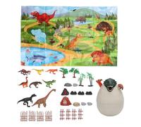 Dinosaur Egg Dig Up Toy - 12 Pcs Dino Fossil Excavation Kit for Kids, STEM Science Project, Educational Birthday Party Favors for Boys & Girls Ages 3 4 5 6