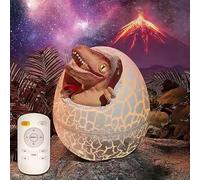 Dinosaur Egg Galaxy Projector,Dinosaur Lamp with Eight Types of White Noise,Kids Light Projector with Remote Control,Star Night Light Projector for Boys Age 2-7 Year Old Boys Gifts Age 1-10 Gifts