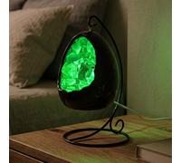 Dinosaur Egg Green Fluorite LED Lamp