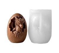 Dinosaur Egg Mold - Dragon Craft Resin Clay Handmade | Silicone Candle Molds - Soap Molds - Chocolate Mould for Room Decoration Office School Dorm Holiday Birthday