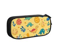 Dinosaur Egg Pencil Case for Boys Girls Cute Dino Large Pen Bag Desk Stationery Organizer Pencil Pouch for School Office Zippered Makeup Bag