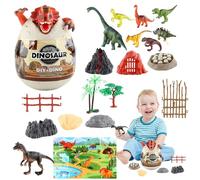 Dinosaur Egg Set - Realistic Hatch Toys, Science Discovery Kit | Educational Jurassic Reptile Learning Game, Fun Excavation Dig Toy for Learning Children toddler Classroom Educational Use Gift