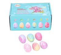 Dinosaur Egg Shaped Essential Oil Bath Salt Ball Spa Experience for Kids 6 Pack