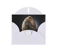 dinosaur egg White Patterns greeting card 6x4 inches with envelope, covering birthdays, weddings and other occasions