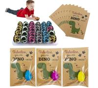 Dinosaur Eggs - 24-Pack Dinosaur Hatching Eggs with Cards, Fun Dragon Egg Party for Kids, Valentine’s Day Classroom Exchange Cards, Water-Growing Dinosaurs Surprise & Girls