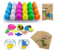 Dinosaur Eggs - 24PCS Hatching Dinosaur Egg Toy for Kids, Grow in Water Dino Eggs, Dinosaur Party Bags Fillers, Classroom Prizes, Pinata Fillers, Goodie Bag Stuffers, Carnival Bulk, Novelty Toys