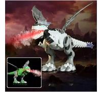Dinosaur Electric Walking Dragon Toy LED Fire Breathing Water Spray