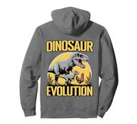 Dinosaur Evolution Dino Chicken Trex Evolutionary Pullover Hoodie