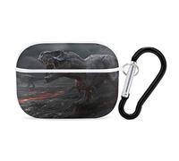 Dinosaur Extinct Magma Headphone Protective Case with Keychain Cute Earphone Case Compatible for Airpods Pro