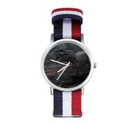 Dinosaur Extinct Magma Sport Watch for Men Women Nylon Strap Wrist Watch Analog Quartz Watch