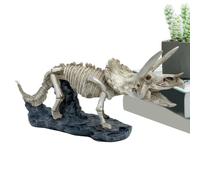 Dinosaur Figures: Dinosaur Skull Decorative Desktop Figures, Resin Sculpture Education Model Desk | Indoor Decorations For Living Room Apartment D