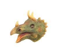 Dinosaur Finger Puppets for Kids Realistic Latex Hand Puppet Toys Educational Pretend Play Dino for Toddlers Boys Girls (E, One Size)