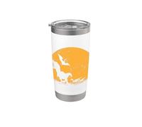 Dinosaur Flying Dinosaur and T-Rex Stainless Steel Insulated Tumbler