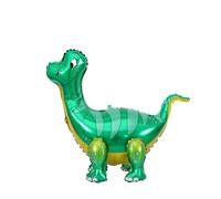Dinosaur Foil Balloons, 3D Dinosaur Balloon for Birthday Party Decorations, Self Standing Dino Balloons Dinosaur Party Supplies, Green Long-neck Dinosaur Balloon for Baby Shower, Jungle Theme Party