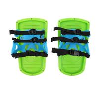 Dinosaur Footprint Snowshoes, Nonslip Plastic Green | Snow Prints, Cute Design for Outdoor Activity, Protects Feet from Sharp Objects and Ground