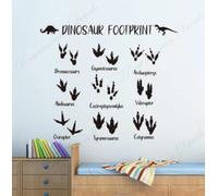 Dinosaur Footprint Wall Decal Animal Footprint Collection Home Decor Room Boy Bedroom Playroom Dino Footprint Wall Sticker49x42cm