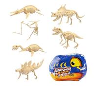 Dinosaur Fossil Dig, Dinosaur Fossil Kit, Educational Animal Digging Discovery Kit, Kids Archaeology Play Activity, Home School Daycare Travel Party Science Toy for Boys Girls Use 7.5x12x9cm