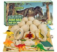 Dinosaur Fossil Dig Kit Excavation Set with Eggs and Tools Science Gifts 3-10