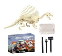 Dinosaur Fossil Dig Kit, STEM Paleontology Science Toy, Spinosaurus Skeleton Excavation Set with Tools, STEM Archaeology Science Toy for Kids 4-6 Years Old