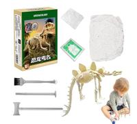 Dinosaur Fossil Digging Set - Interactive Dinosaur Digging Kit with 3D Skeleton Model, Buildable Display Puzzle for Kids and Girls | STEM Learning