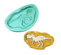 Dinosaur Fossil Silicone Mould 7.01"x4.21"x0.67" Animal Bone Moulds Chocolate Cake Toppers Clay Aroma Plaster 1pcs Tyrannosaurus Rex