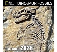 Dinosaur Fossils Calendar 2026: Unearth ancient history through fascinating prehistoric remains | Kalender Calendario Calendrier