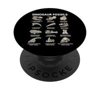 Dinosaur Fossils Paleontology Skull Bones Collection PopSockets Adhesive PopGrip