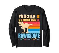 Dinosaur Fragile X is Awesome Fragile X Syndrome Awareness Long Sleeve T-Shirt