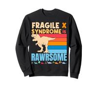 Dinosaur Fragile X is Awesome Fragile X Syndrome Awareness Sweatshirt