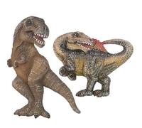 Dinosaur Fridge Magnets 2-Pack Realistic Tyrannosaurus Rex & Spinosaurus Magnetic Decor Jurassic Dinosaur Magnets for Kitchen Refrigerator Whiteboard Office & Kids Gift Dinosaur Magnets