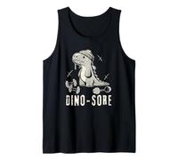 Dinosaur Funny Gym T-Rex Bodybuilding Weightlifting Workout Tank Top