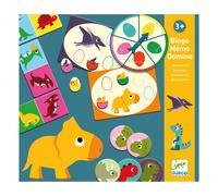 Dinosaur Game Set - Dominoes, Bingo & Memory Game Multicoloured one size