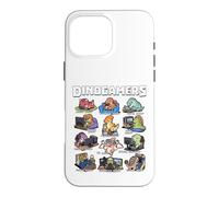 Dinosaur Gamer Dino Gaming Arcade Controller Crew Case for iPhone 16 Pro Max