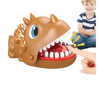 Dinosaur Games - 5.79x3.86 inches Biting Finger Games Funny Triangle Dragon Mouth Game | Entertaining Dentist Toy, Crocodile Teeth Toys Game, Interactive Teeth Toy For Seniors, Kids
