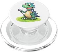 Dinosaur Golf Dino Adventure Course Mini Golf Player Golfing PopSockets PopGrip for MagSafe