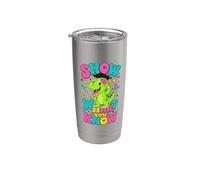 Dinosaur Graduate Show Knowledge Retro Stainless Steel Insulated Tumbler