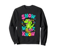 Dinosaur Graduate Show Knowledge Retro Sweatshirt