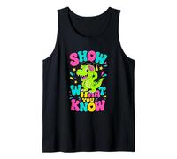 Dinosaur Graduate Show Knowledge Retro Tank Top