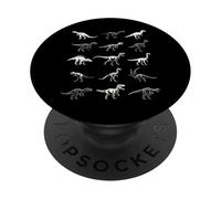 Dinosaur Graphic Archaeology Motif PopSockets Adhesive PopGrip