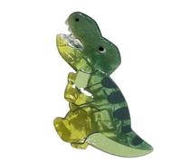 Dinosaur Hair Clips - Stop and Pull Instantly, Cute Dinosaur Barrettes Acrylic Girls (5 Pack), Strong Grip Crocodile Grip Grip, Resin Resp