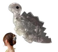 Dinosaur Hair Clips - Stop and Pull Instantly, Cute Dinosaur Barrettes Acrylic Girls (5 Pack), Strong Grip Crocodile Grip Grip, Resin Resp