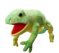 Dinosaur Hand Puppet - 50cm Chameleon Plush Toy Stuffed Animal Hand Puppet Soft PP Cotton Vivid Design with Moving Mouth | Funny Animal Puppet for Kids