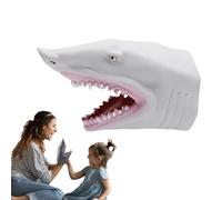 Dinosaur Hand Puppet | Cartoon Shark Crocodile Animal Toy Hand Puppets,Soft Rubber Animal Head Toy, Swimming Pool Beach Bathing Toys for Party Favor, Teaching Props, Story Telling
