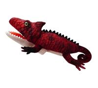 Dinosaur Hand Puppet, Chameleon Plush Soft Plush Hand Puppet, Fun and Educational Animal Doll Toy for Show Theater Christmas Easter Basket Stuffing